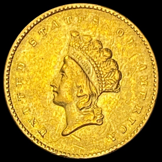 1855 Indian Princess Head Gold Dollar LIGHTLY CIRC LIGHTLY CIRCULATED