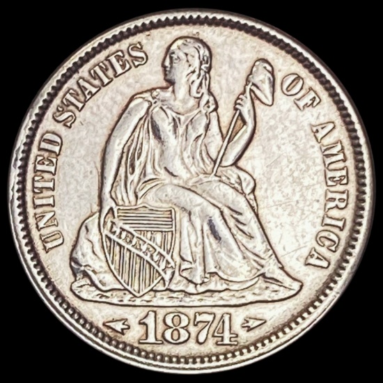 1874 Seated Liberty Dime UNCIRCULATED