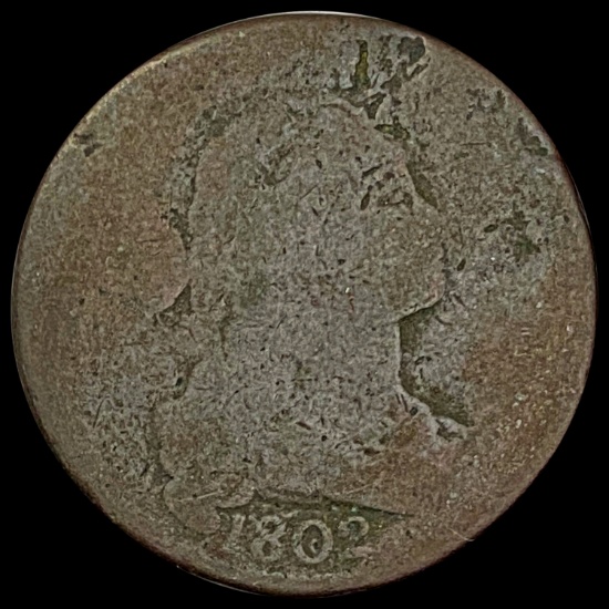 1802 Draped Bust Large Cent NICELY CIRCULATED