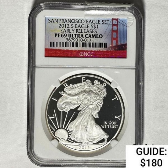 2012-S Silver Eagle NGC PF 69 Ultra Cameo