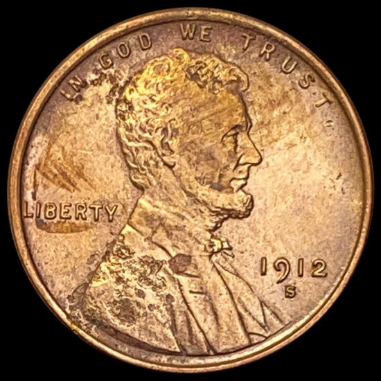 1912-S Lincoln Wheat Cent CLOSELY UNCIRCULATED