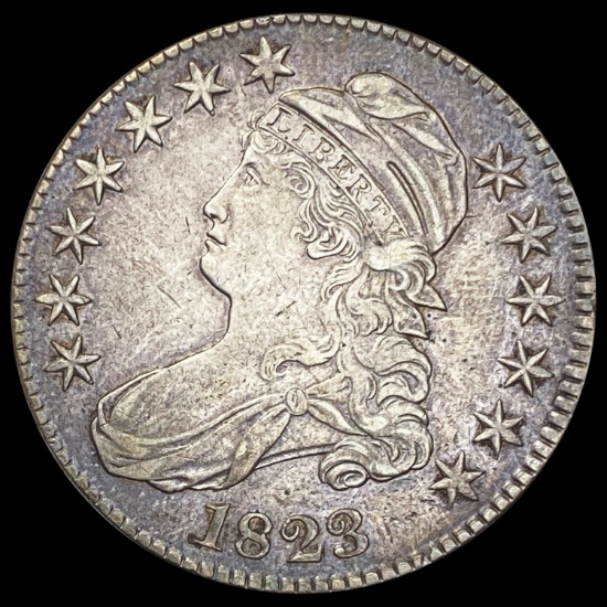1823 Capped Bust Half Dollar CLOSELY UNCIRCULATED