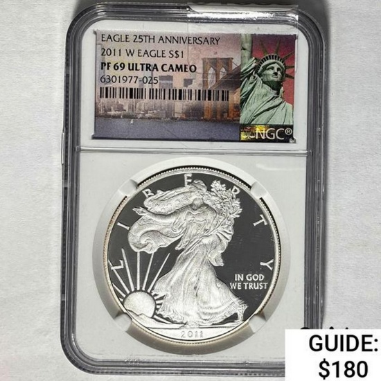 2011-W Silver Eagle NGC PF 69 ULTRA CAMEO