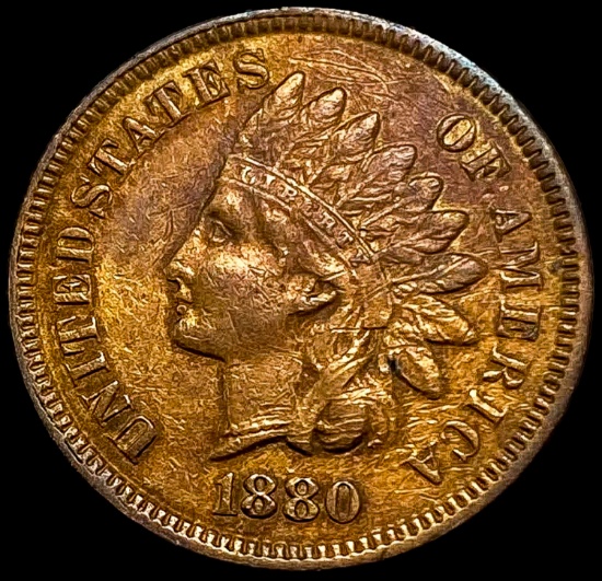 1880 Indian Head Cent CLOSELY UNCIRCULATED