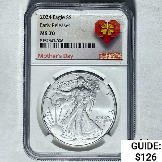 2024 Silver Eagle NGC MS 70