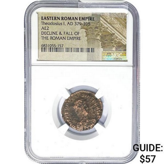 East Roman Theodosius I AD 379-395 AE2