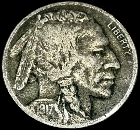 1917-D Buffalo Nickel LIGHTLY CIRCULATED