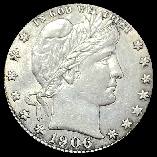 1906 Barber Silver Quarter CLOSELY UNCIRCULATED
