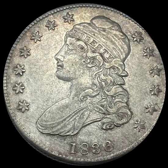 1836 Capped Bust Half Dollar ABOUT UNCIRCULATED