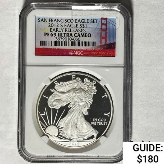 2012-S Silver Eagle NGC PF 69 Ultra Cameo