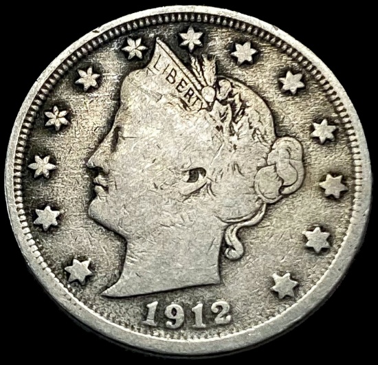 1912-S Liberty Head Nickel NICELY CIRCULATED