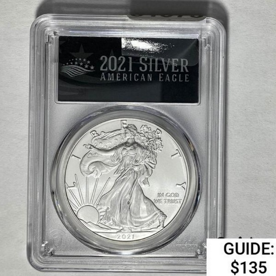 2021 Silver American Eagle PCGS MS70