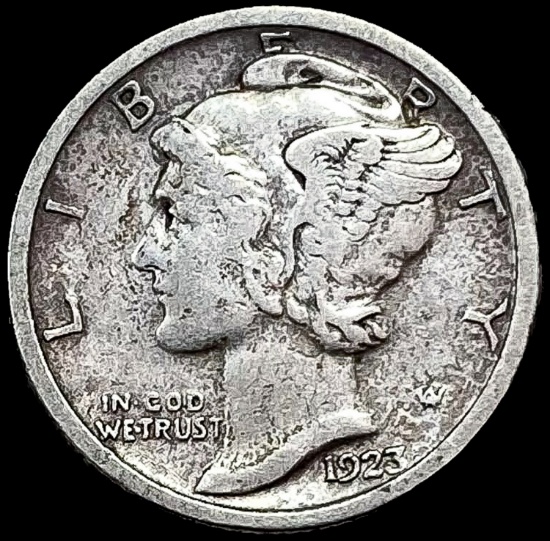 1923-S Silver Mercury Dime LIGHTLY CIRCULATED