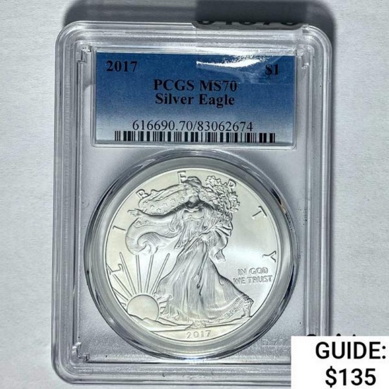 2017 Silver Eagle PCGS MS70