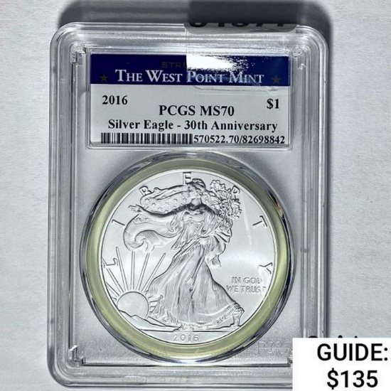 2016 Silver Eagle PCGS MS70