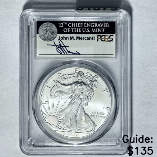2017 Silver Eagle PCGS MS70