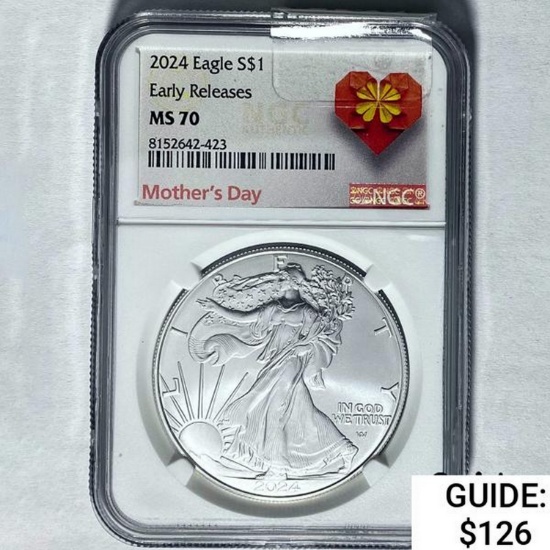 2024 Silver Eagle NGC MS 70