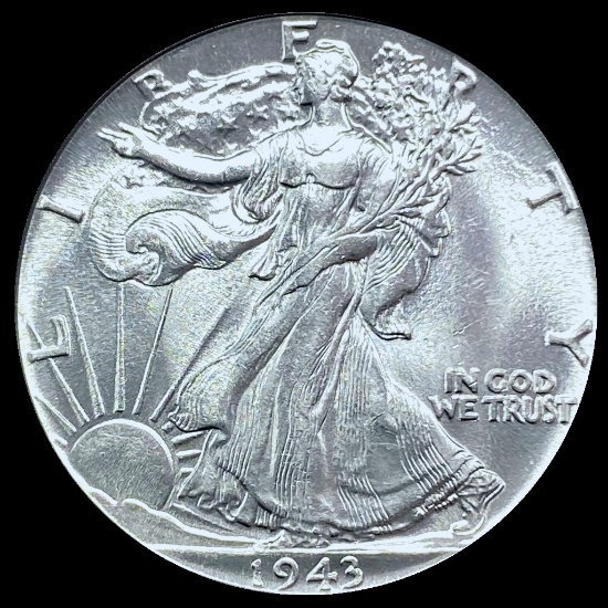 1943 Walking Liberty Half Dollar GEM BU