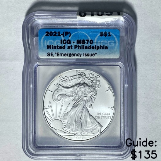 2021-(P) Silver Eagle ICG MS70