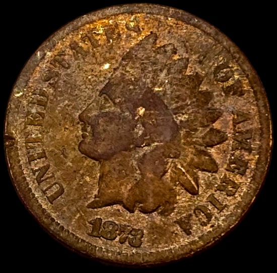 1873 Indian Head Cent NICELY CIRCULATED