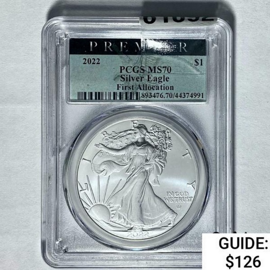2022 Silver Eagle PCGS MS70