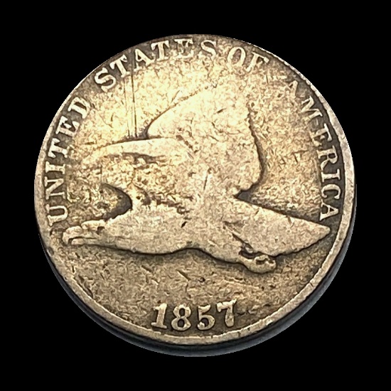1857 Copper-Nickel Flying Eagle Cent LIGHTLY CIRCULATED