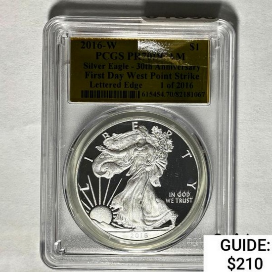 2016-W Silver Eagle PCGS PR70DCAM
