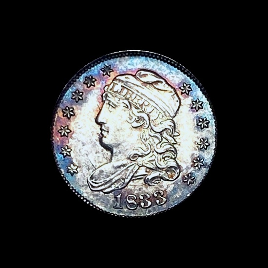 1833 Capped Bust Half Dime CHOICE AU