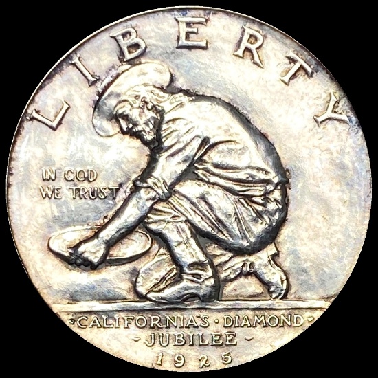 1925-S Silver California Diamond Jubilee Half Dollar UNCIRCULATED