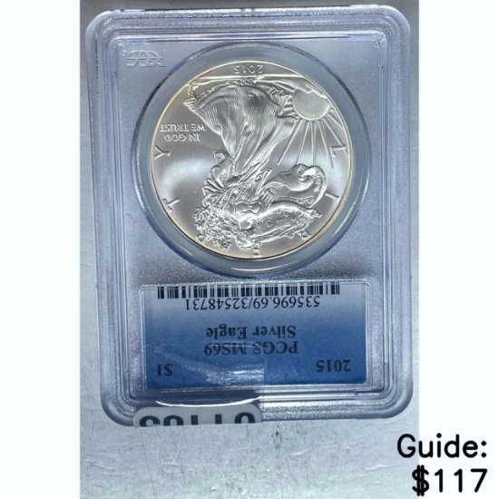 2015 Silver Eagle PCGS MS69