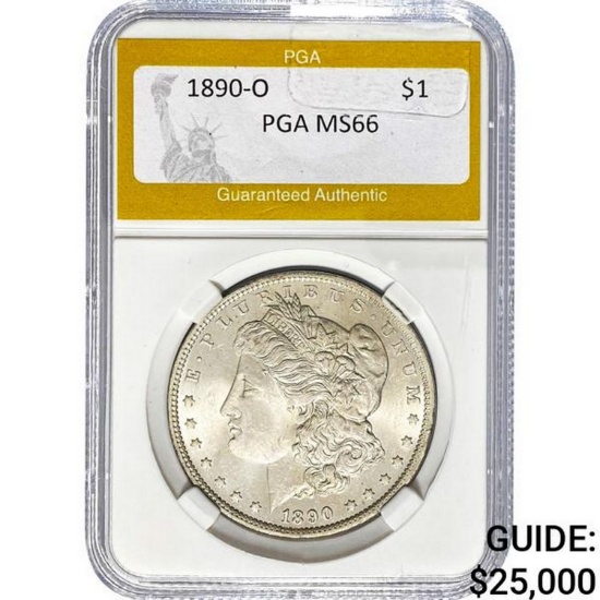 1890-O Morgan Dollar PGA MS66