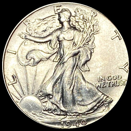 1940 Silver Half Dollar Walking Liberty UNCIRCULATED