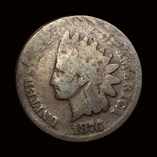 1876 Indian Head Cent NICELY CIRCULATED