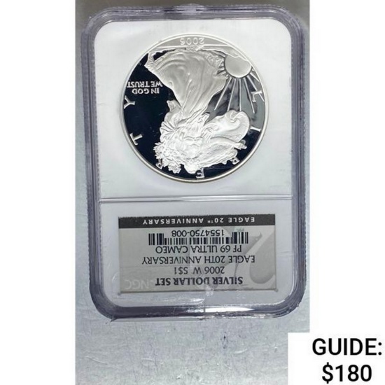 2006-W Silver Eagle NGC PF 69 ULTRA CAMEO