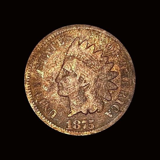 1875 Indian Head Cent NICELY CIRCULATED