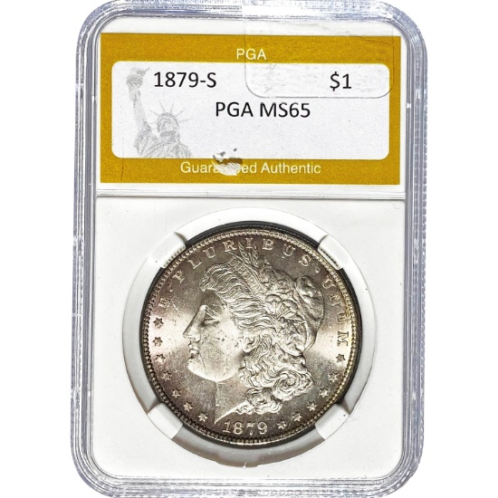 1879-S Morgan Dollar PGA MS65
