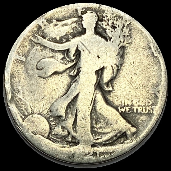 Walking Liberty Half Dollar 1917-S NICELY CIRCULATED