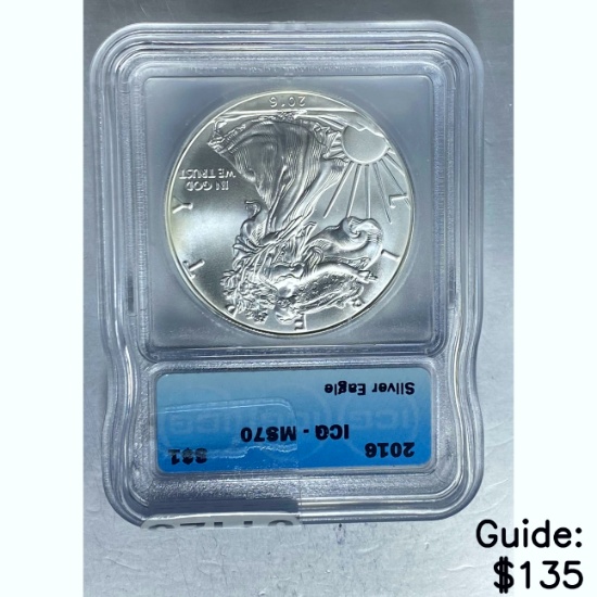 2016 Silver Eagle ICG MS70