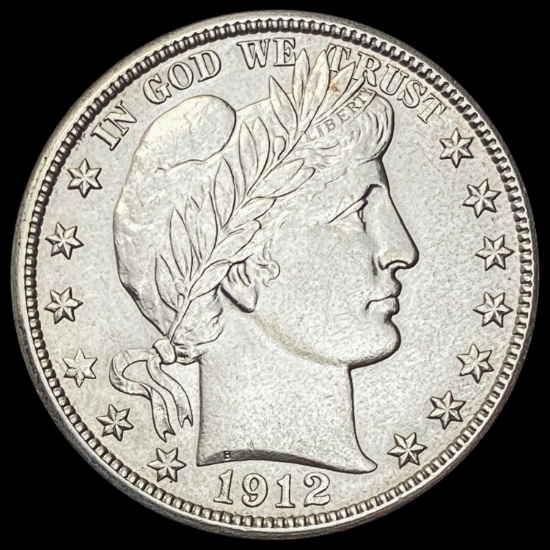 1912-D Barber Half Dollar CHOICE AU