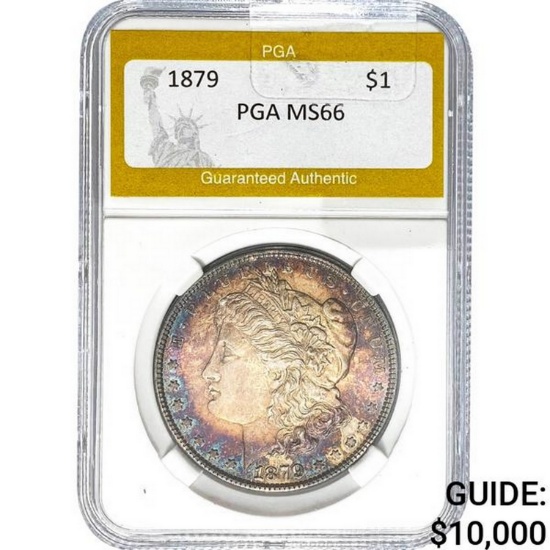 1879 Morgan Silver Dollar PGA MS66