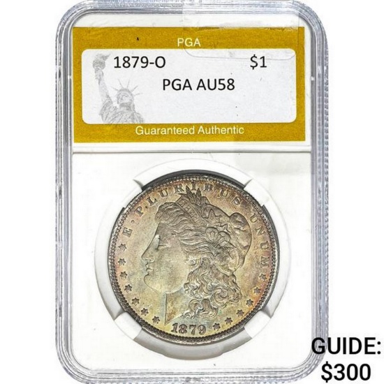 1879-O Morgan Silver Dollar PGA AU58