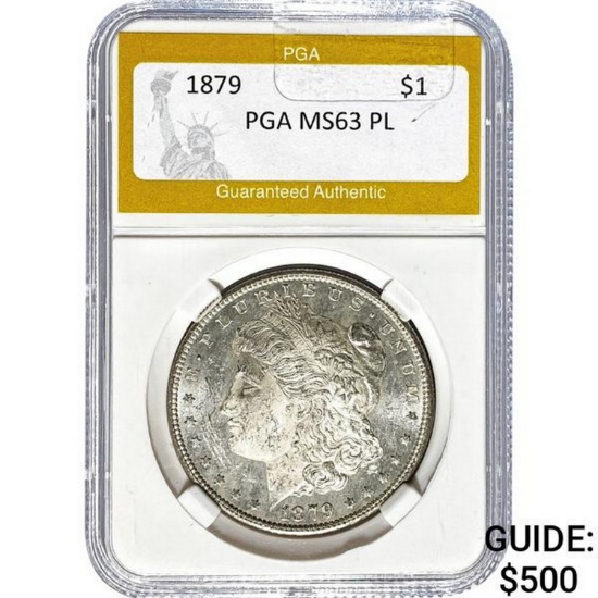 1879-S Morgan Dollar PGA MS63 PL