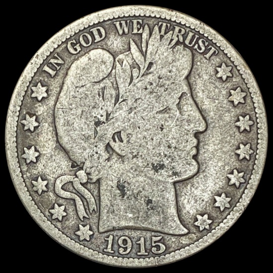 1915-S Barber Half Dollar NICELY CIRCULATED