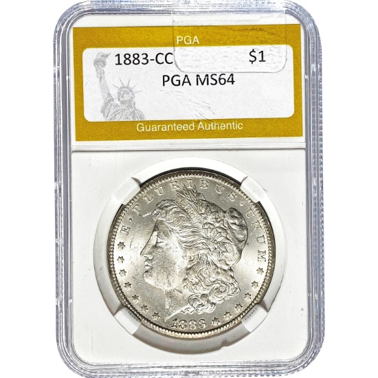 1883-CC Morgan Dollar PGA MS64