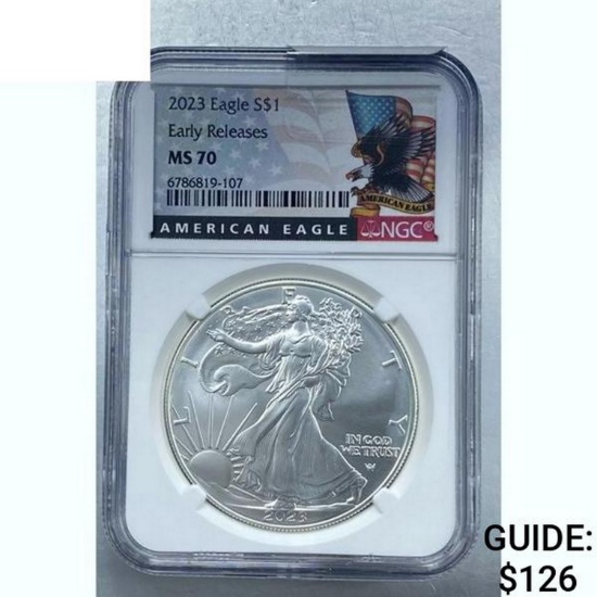 2023 Silver Eagle NGC MS 70