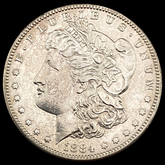1884-S Morgan Silver Dollar CHOICE AU