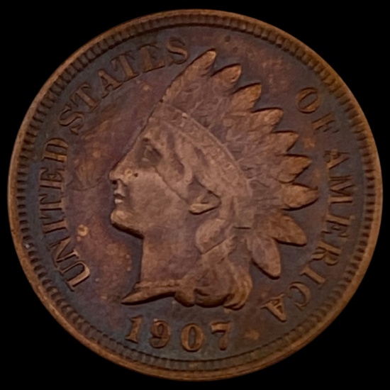 1907 Indian Head Cent CHOICE AU
