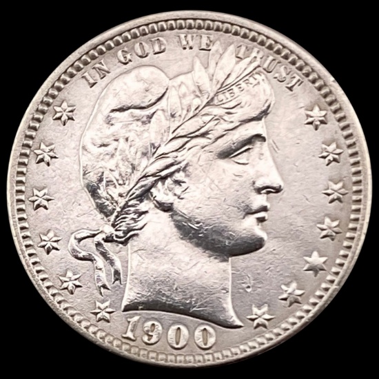 1900-O Barber Quarter CHOICE AU