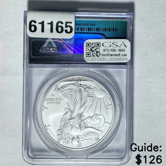 2021 Silver Eagle ANACS MS70