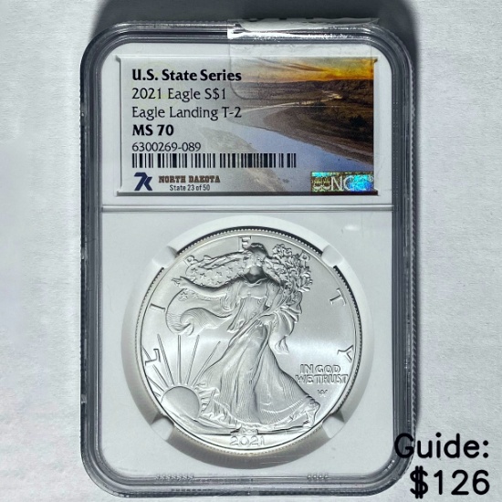 2021 Silver Eagle NGC MS 70
